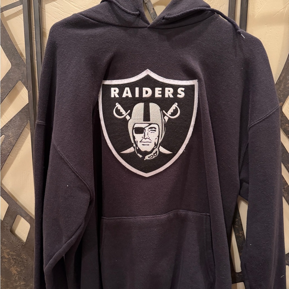 Raiders Black Hoodie Sweater